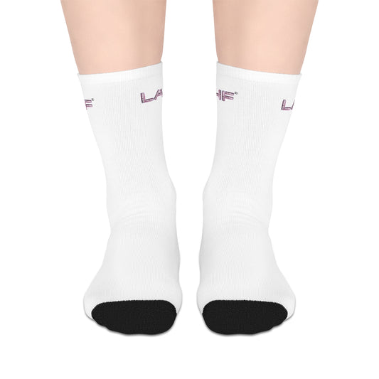 LAHF Side Print Mid-length Socks
