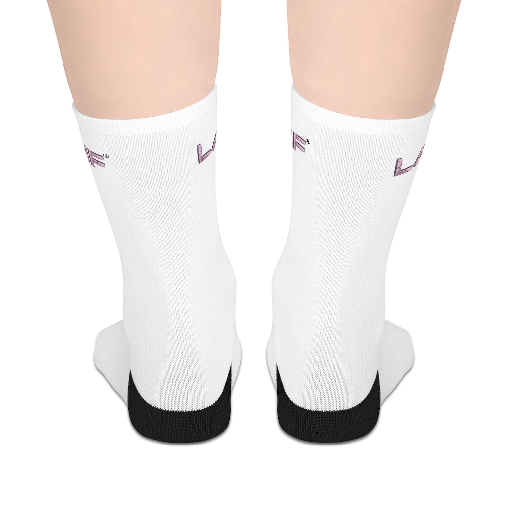 LAHF Side Print Mid-length Socks